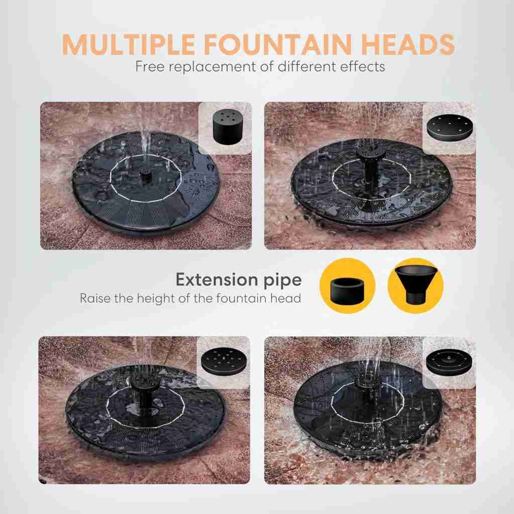 VIVOHOME Polyresin Antique Outdoor Golden Garden Bird Bath and Solar Powered Round Pond Fountain Combo Set VIVOHOME Polyresin Antique Outdoor Golden Garden Bird Bath and Solar Powered Round Pond Fountain Combo Set
