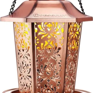 Outdoor Hanging Solar Bird Feeders – Durable Metal Feeder for Birds, Weather and Water Resistant, Chew-Proof, Ideal for Garden Decoration and Wild Bird Feeding Outdoor Hanging Solar Bird Feeders – Durable Metal Feeder for Birds, Weather and Water Resistant, Chew-Proof, Ideal for Garden Decoration and Wild Bird Feeding