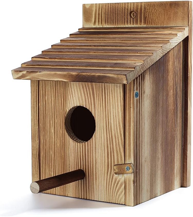 Wood Bird Houses for Outside with Pole Wooden Bird House for Finch Bluebird Cardinals Hanging Birdhouse Clearance Garden Country Cottages Wood Bird Houses for Outside with Pole Wooden Bird House for Finch Bluebird Cardinals Hanging Birdhouse Clearance Garden Country Cottages
